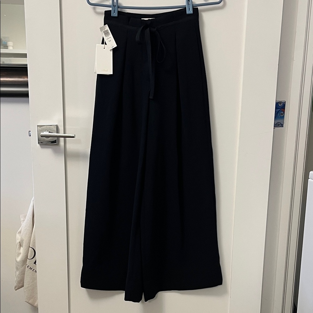 Wilfred Black Wide-Leg Dress Pants